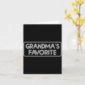 I'm Grandma's Favorite Funny Grandson Granddaughte Karte (Gelbe Blume)