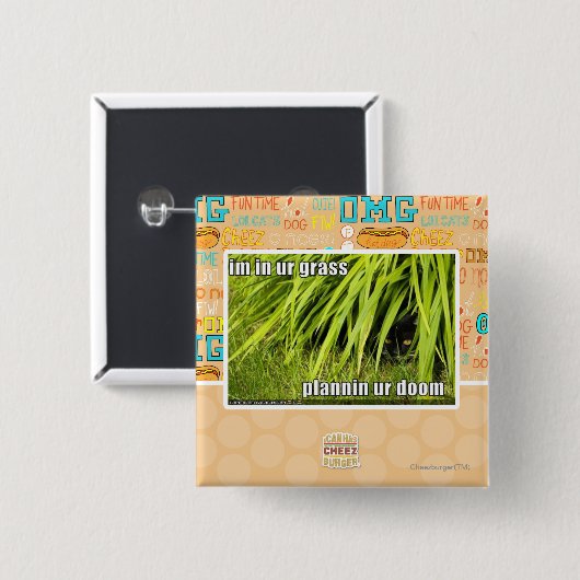 im Gras Button (Vorne & Hinten)