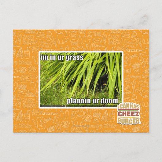 im Gras Postkarte (Vorderseite)