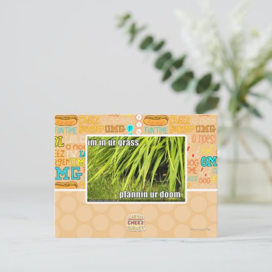 im Gras Postkarte (Stehend Vorderseite)