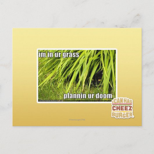 im Gras Postkarte (Vorderseite)