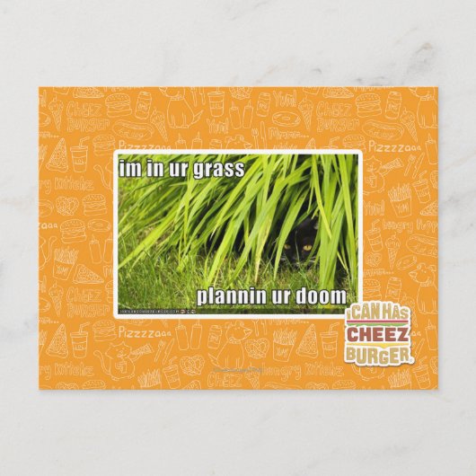 im Gras Postkarte (Vorderseite)