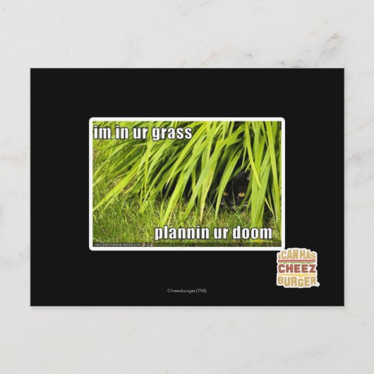 im Gras Postkarte (Vorderseite)