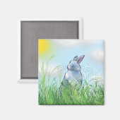 Im Gras sonnig Magnet (Vorderseite/Rückseite)