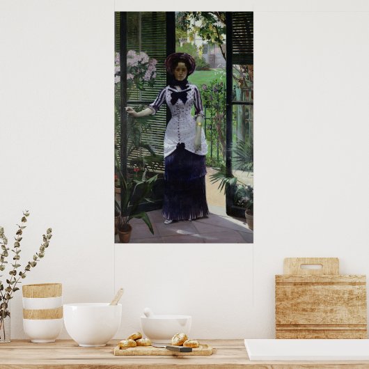 Im Greenhouse, 1881 Poster (Küche)