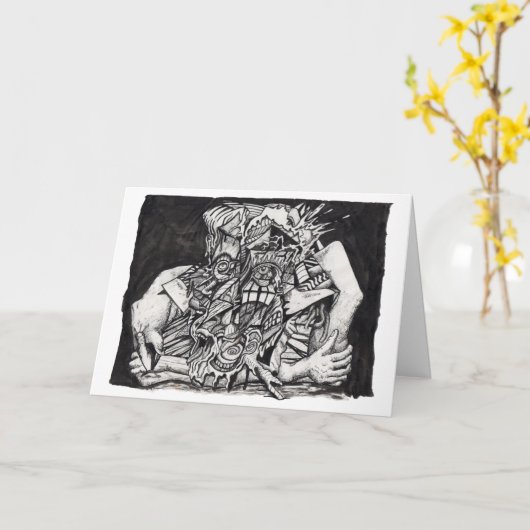 Im Griff von Brian Benson Karte (Gelbe Blume)