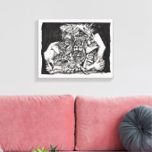 Im Griff von Brian Benson Leinwanddruck (Insitu (Wohnzimmer))