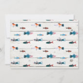 Im großen Foto 1. Geburtstag Einladung (Rückseite)