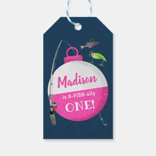 Im großen ONE Fishing zum Geburtstag Geschenkanhänger (Vorderseite)