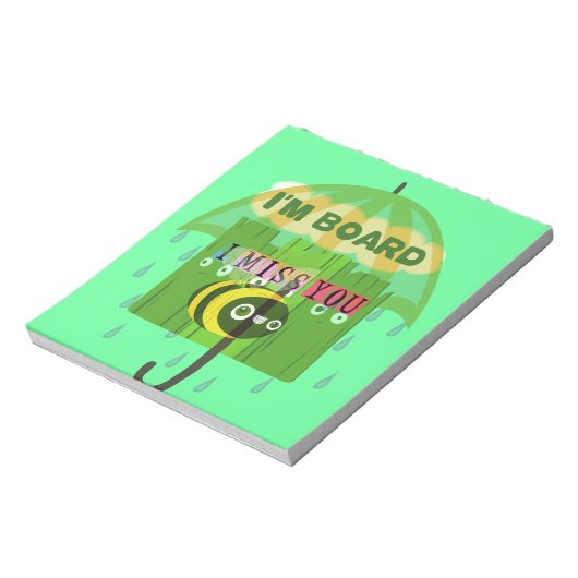 Im Großen und Ganzen vermisse ich dich Notizblock (Rotiert)