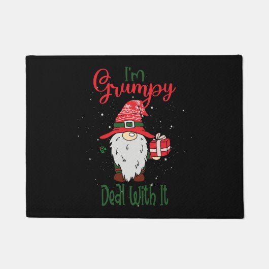 Im Grumpy befassen sich damit - Weihnachts-Gnome-G Fußmatte (Vorderseite)