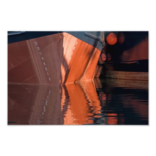 Im Hafen. Fotodruck (Vorne)