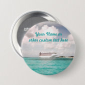 Im Hafen-Gewohnheits-Knopf Button (Vorne & Hinten)