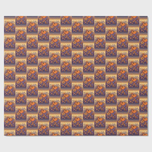 Im Halloween-Garten Geschenkpapier (Flach)