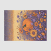 Im Halloween-Garten Seidenpapier (Vorderseite)