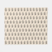 I'm Hare For It Punny Bunny Encouraging Fleecedecke (Vorderseite (Horizontal))