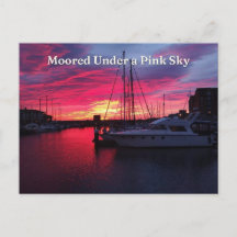 Im Hartlepool Marina unter rosa Himmel vor Anker