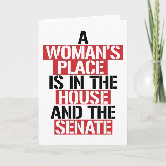 IM HAUS BEFINDET SICH EIN FRAUENORT KARTE (Vorderseite)