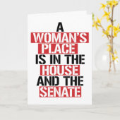 IM HAUS BEFINDET SICH EIN FRAUENORT KARTE (Gelbe Blume)