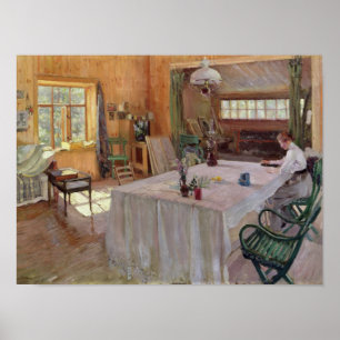 Im Haus des Künstlers Konstantin Korovin Poster
