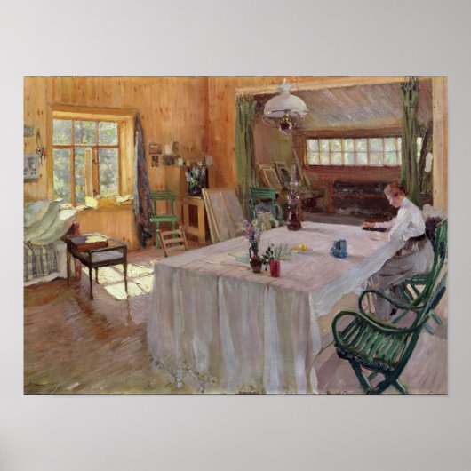 Im Haus des Künstlers Konstantin Korovin Poster (Vorne)