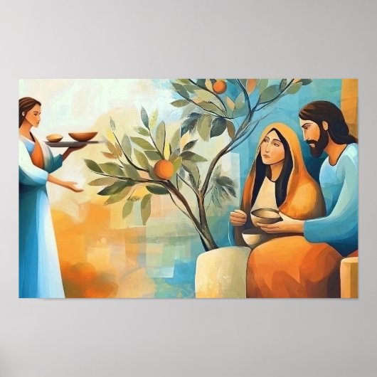 Im Hause von Martha und Maria Poster (Vorne)
