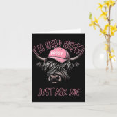 I'm Head Heffa Just Ask Me Bossy Highland Cow Base Karte (Gelbe Blume)