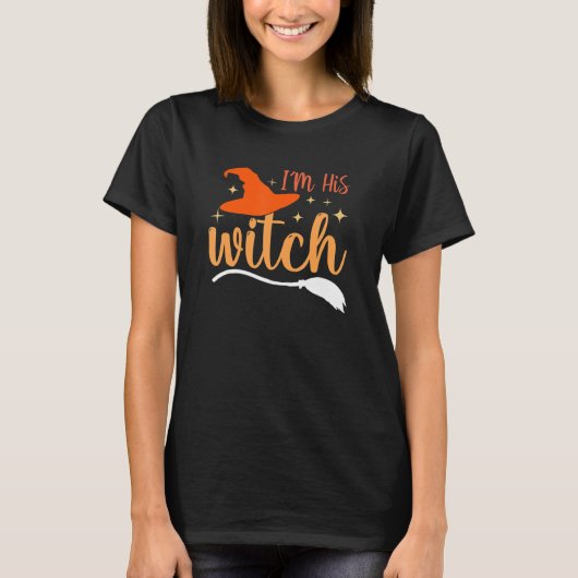 I'm Her Boo I'm His Witch T-Shirt (Vorderseite)