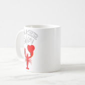 Im Her Lobster Heart Couple Matching Gift Valentin Kaffeetasse (Vorderseite Links)