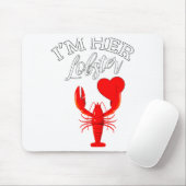 Im Her Lobster Heart Couple Matching Gift Valentin Mousepad (Mit Mouse)
