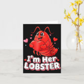 I'm Her Lobster Matching Couple Valentine's Day Wo Karte (Gelbe Blume)