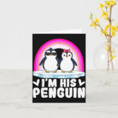 I'm Her Penguin Matching Couple Valentine Love Hea Karte (Gelbe Blume)