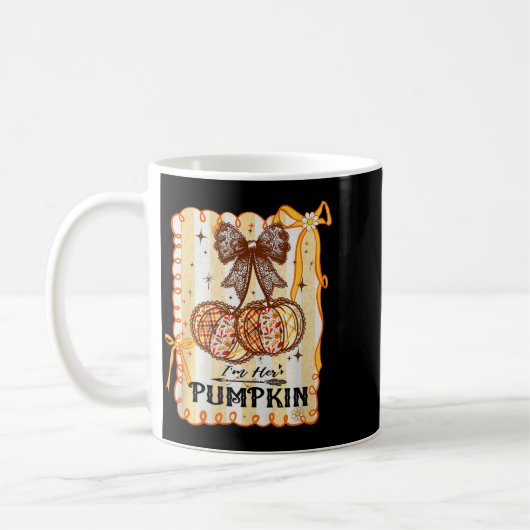I'm Her Pumpkin Cherry Couple Coquette Bow Fall Th Kaffeetasse (Links)
