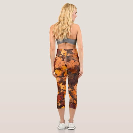 im Herbst Capri Leggings (Rückseite)