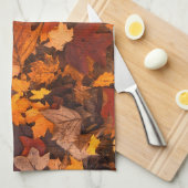 im Herbst Geschirrtuch (Viertel Falte)