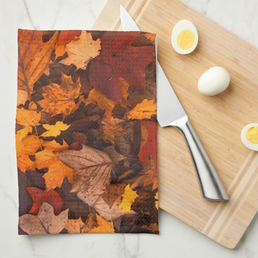 im Herbst Geschirrtuch (Viertel Falte)