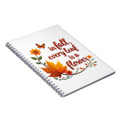 "Im Herbst ist jedes Leaf eine Blume" Notizblock (Rechte Seite)