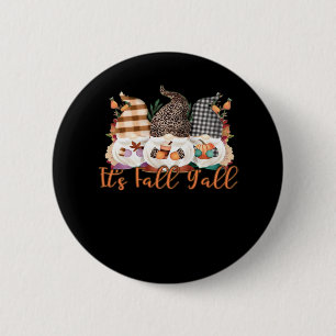 Im Herbst Kariert und im Leopard fällt es alle Gno Button