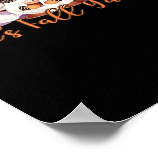 Im Herbst Kariert und im Leopard fällt es alle Gno Poster (Ecke)