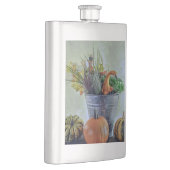 Im Herbst noch Leben mit Kürbis, Blume Flachmann (Rechts)