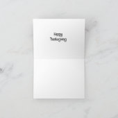 Im Herbst noch Leben mit Kürbis, Blume Karte (Innenseite)