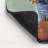 Im Herbst noch Leben mit Kürbis, Blume Mousepad (Ecke)