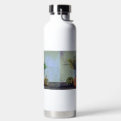 Im Herbst noch Leben mit Kürbis, Blume Trinkflasche (links)