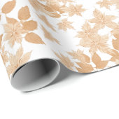 Im Herbst sinkende Blätter umblättern Papier Geschenkpapier (Rolleneckpunkt)