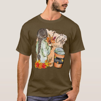 Im Herbst und in der Kaffeetasche der Girl Fun Aut T-Shirt