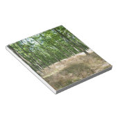 im Herbst unter Holz und Grasmatten Notizblock (angewinkelt)