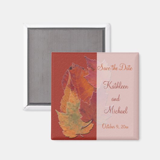 Im Herbst verbleibt das Datumsfenster Magnet (Vorderseite/Rückseite)