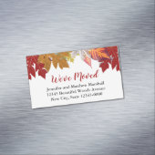 Im Herbst wird die Ankündigung über die benutzerde Magnetische Visitenkarte (Beispiel)