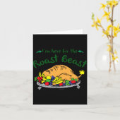 Im Here For The Roast Quote  Karte (Gelbe Blume)