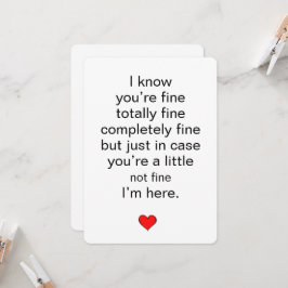 I'm here thinking of you card einladung